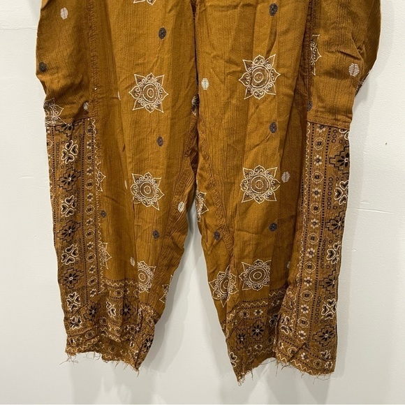 Urban Outfitters Printed Made In India Crop Pants Drawstring Medium - Picture 4 of 8